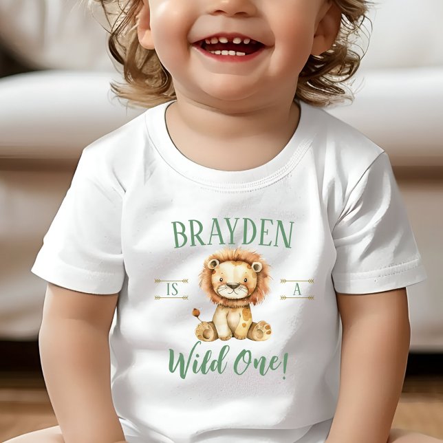 First Birthday Wild One Lion Shirt (Wild One Lion First Birthday Shirt)