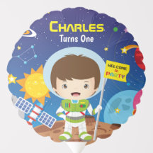 First Birthday with cute astronaut