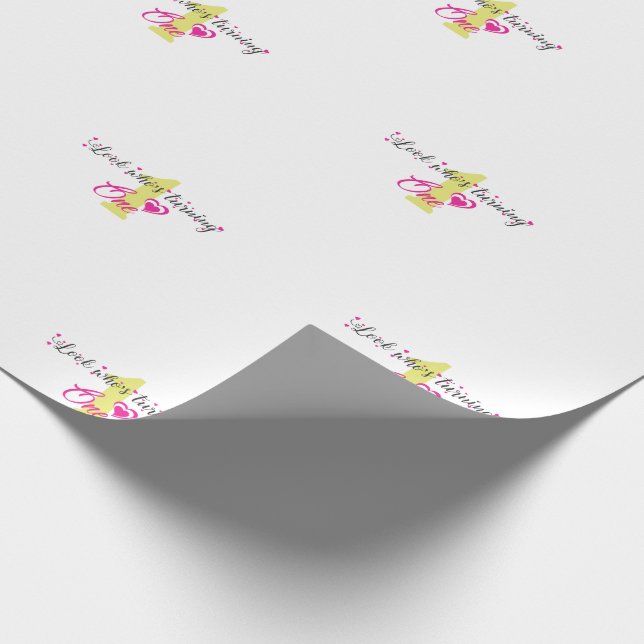 First Birthday Wrapping Paper (Corner)