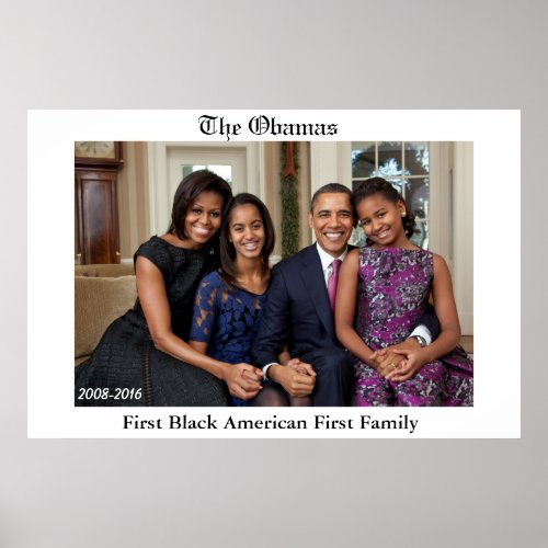 FIRST BLACK AMERICAN FIRST FAMILY poster