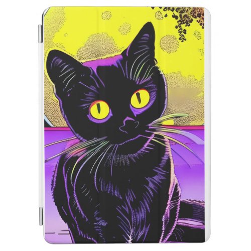 First Black Cat landing on moon surface iPad Air Cover