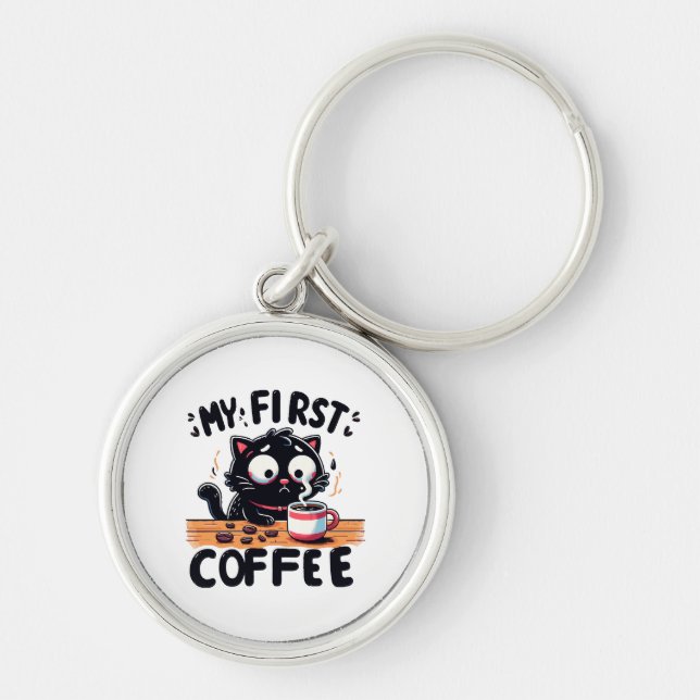 First Black Coffee Adventure Keychain (Front)