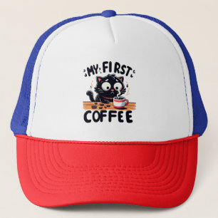 First Black Coffee Adventure Trucker Hat