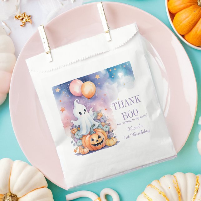 First Boo-Day Celebration - Thank Boo Favor Bag (Creator Uploaded)