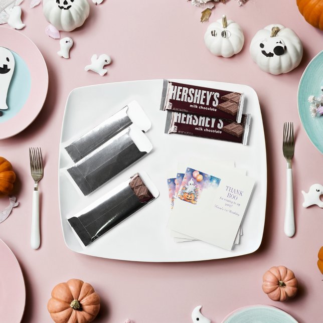 First Boo-Day Celebration - Thank Boo Hershey Bar Favors (Creator Uploaded)