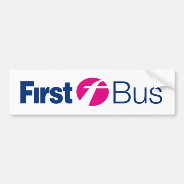 First Bus Bumper Sticker (Front)