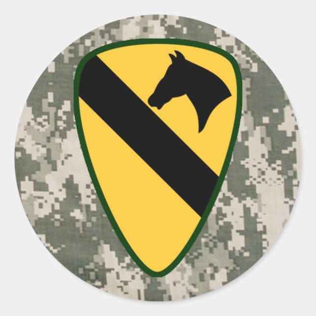 First Calvary Division Round Stickers (Front)