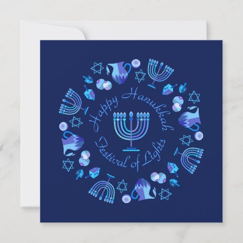 First Candle of Hanukkah Personalised Holiday Card