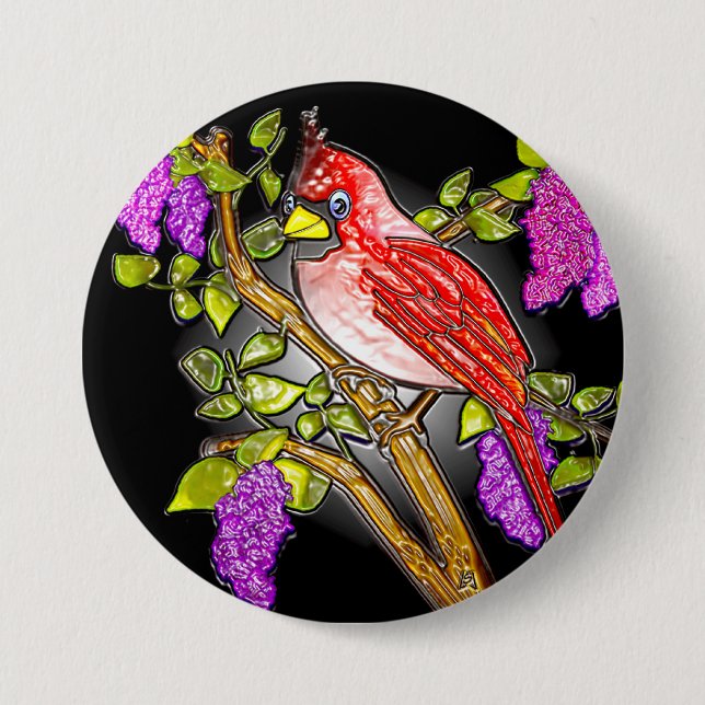 First Cardinal (3” lapel pin) Button (Front)