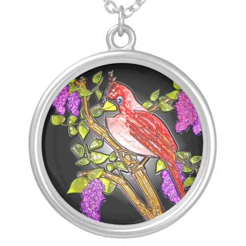 First Cardinal necklace Silver Plated Necklace