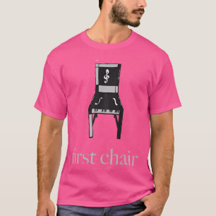 First Chair Orchestra Band Ensemble Music Grey Cha T-Shirt