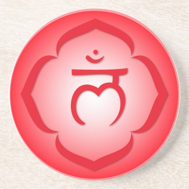 First Chakra - Muladhara Drink Coaster (Front)
