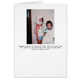First child in space... cards