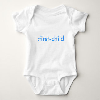 :first-child organic baby bodysuit