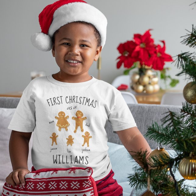 First Christmas Adopted Custom Gingerbread Family T-Shirt (First Christmas Adopted Custom Gingerbread Family T-Shirt
)