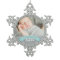 First Christmas Aqua Blue Baby Boy Photo