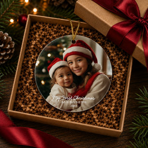 First Christmas as a Big Sister Photo Ornament