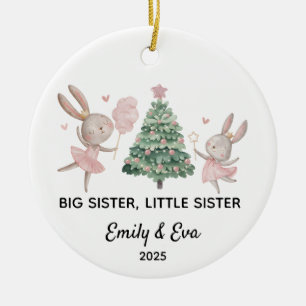 First Christmas as a Big Sister, sisters ornament