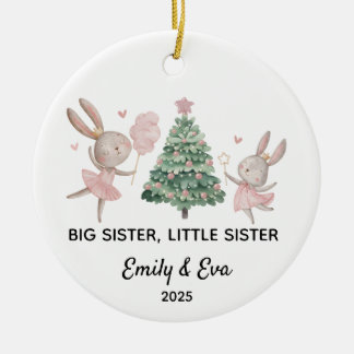 First Christmas as a Big Sister, sisters ornament