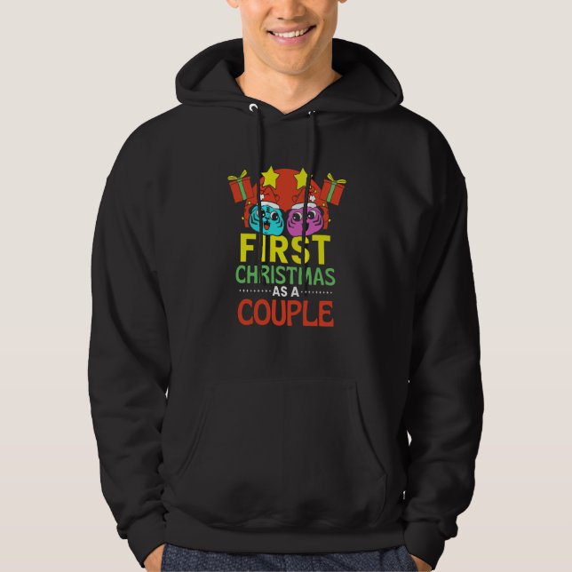First Christmas As A Couple Married Boyfriend Girl Hoodie (Front)
