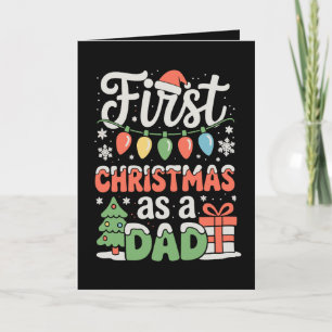 First Christmas As A Dad New Daddy 1st Christmas Card