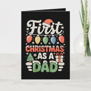 First Christmas As A Dad New Daddy Xmas Lights Card
