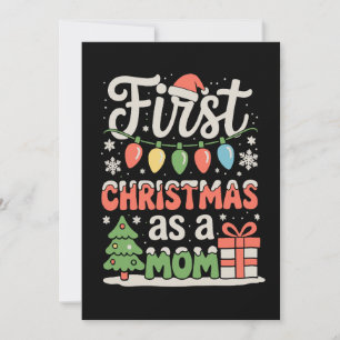 First Christmas As A Dad New Mommy 1st Christmas Holiday Card