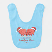 First Christmas As A Family Of Three 2025 Heart