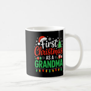 First Christmas As A Grandma Matching New Nana Gra Coffee Mug