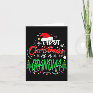 First Christmas As A Grandma New Grandmother 1st C Card