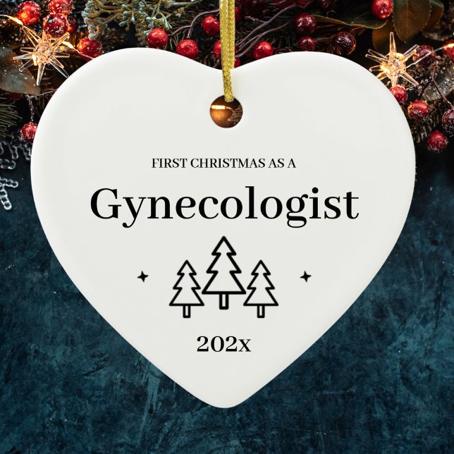 First Christmas As A Gynecologist Ceramic Ornament (First Christmas As A Gynecologist 2024 Ceramic Ornament
)