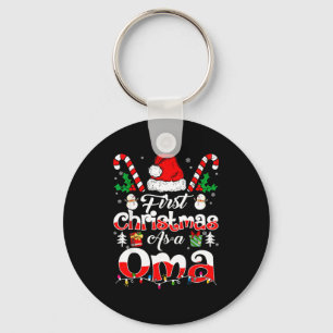 First Christmas As A Oma Family Matching Keychain