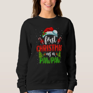 First Christmas As A Pawpaw Santa Gender Reveal Ch Sweatshirt
