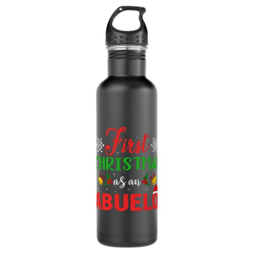 First Christmas as an Abuelo Cool Group Matching A Stainless Steel Water Bottle