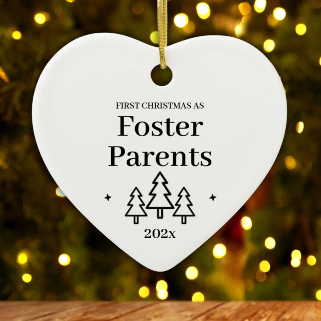 First Christmas As Foster Parents 2026 Ceramic Ornament (First Christmas As Foster Parents Ceramic Ornament
)