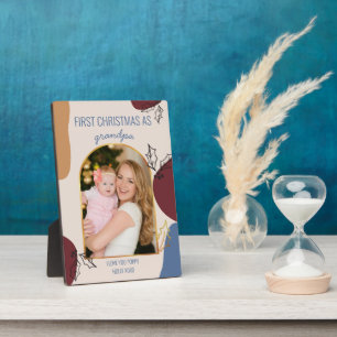 First Christmas as Gold Arch Photo and Holly Plaque