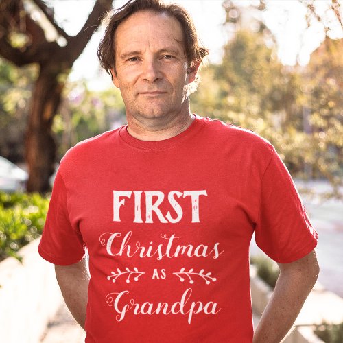 First Christmas as Granda family matching T_Shirt