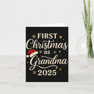 First Christmas As Grandma 2025, Christmas With Sa Card