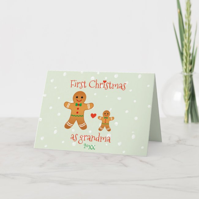 First Christmas as Grandma - Gingerbread Men