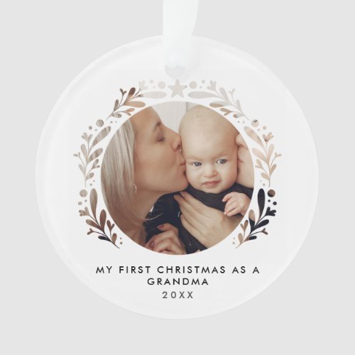 First Christmas As GrandmaGrannyNanaOther Photo Ornament
