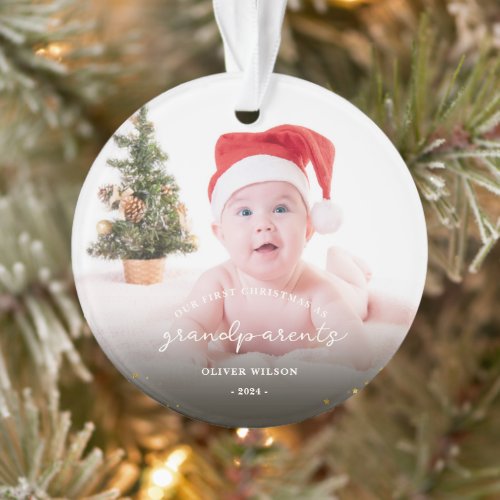 First Christmas as Grandparents Christmas family  Ornament