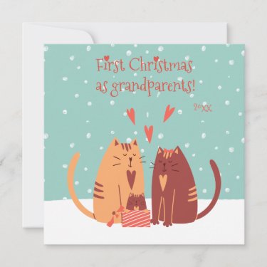 First Christmas as Grandparents! Cute Cats