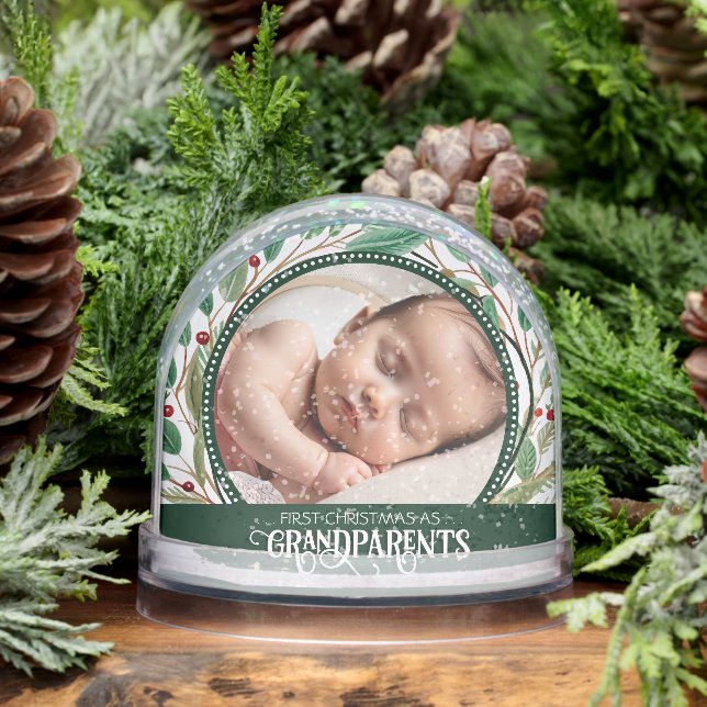 First Christmas as Grandparents Gift Snow Globes Globe (Winter)