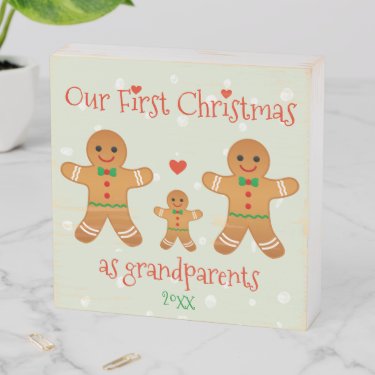 First Christmas as Grandparents - Gingerbread Men
