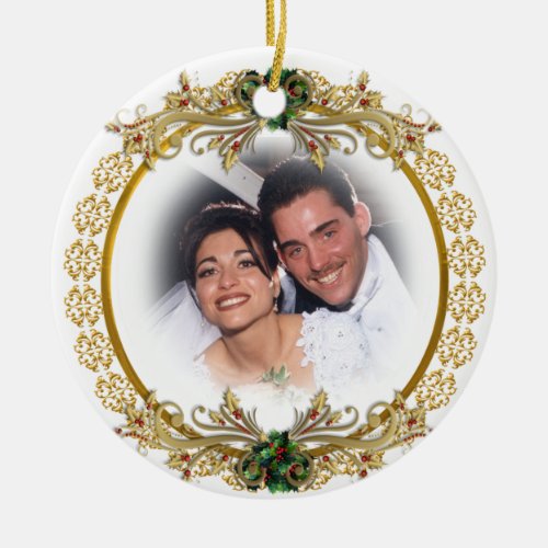 First Christmas as husband and wife ornament