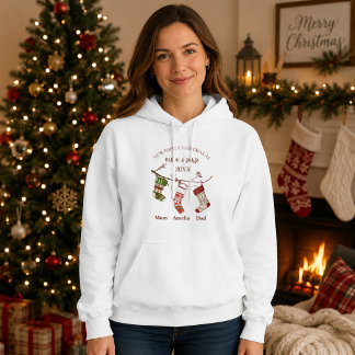 First Christmas as Mom and Dad Personalized Hoodie