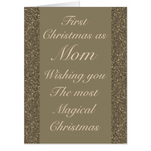 First Christmas as mom Christmas card