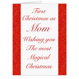 First Christmas as mom Christmas card