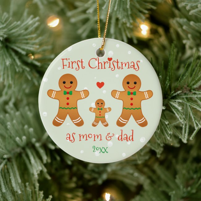First Christmas as Mom & Dad - Gingerbread Men