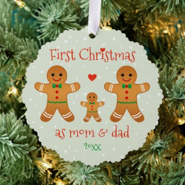 First Christmas as Mom & Dad - Gingerbread Men